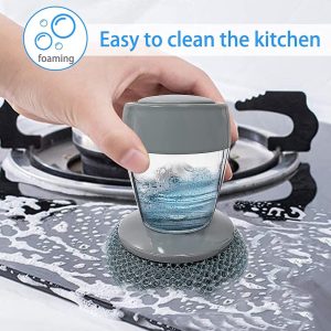 Push Dispenser With Cleaning Brush