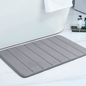 Velvet Non Slip Bath Mat Small