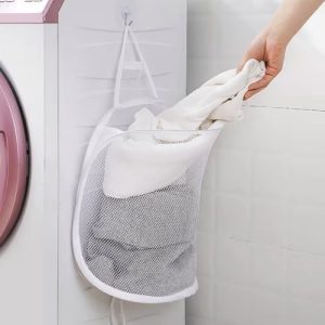 Mesh Laundry Bag Hanging Dirty Clothes
